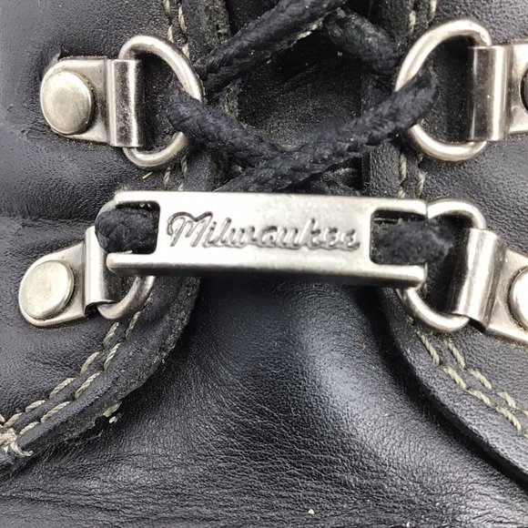 Milwaukee Mens Size 9 D Jackhammer Leather Motorcycle Boots MB434 Org $155 main image 7